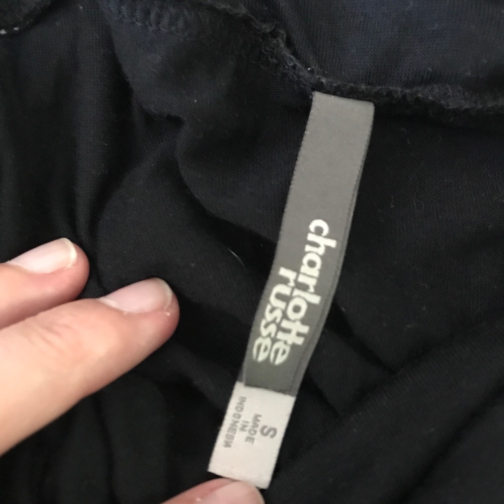 Charlotte Russe Black Ruffle Tank Top - Picture 5 of 5